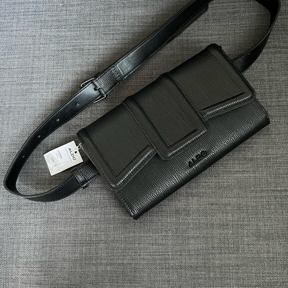 NWT ALDO FLAP CROSSBODY SHOULDER BAG POUCH FANNY BELT BAG PURSE 3 IN 1 - Picture 9 of 12